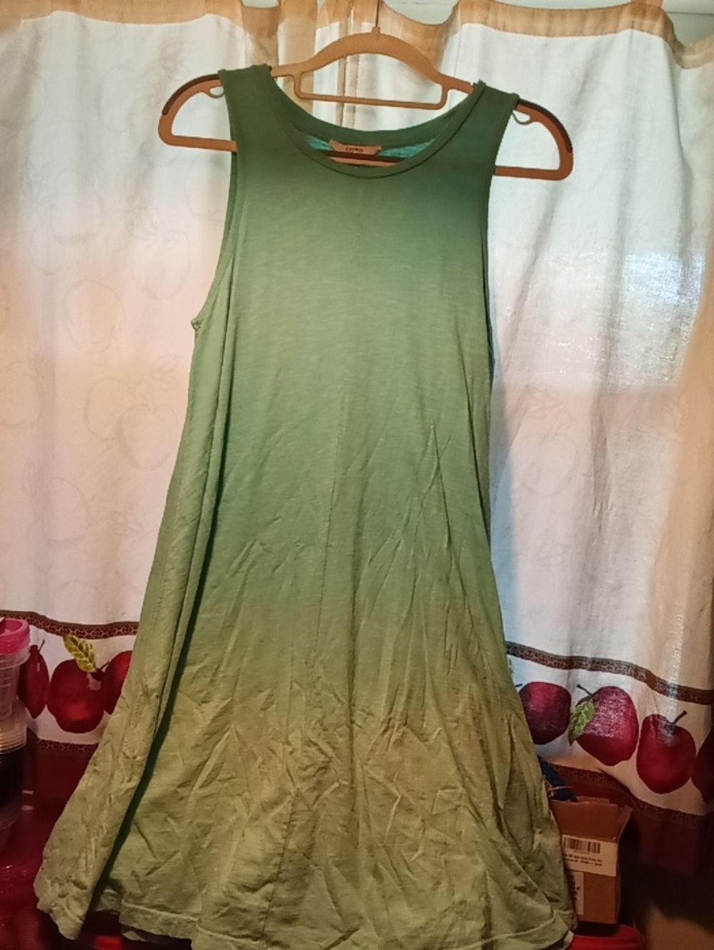 Women's CROWN & IVY Blue Ombre Swing Tank Dress